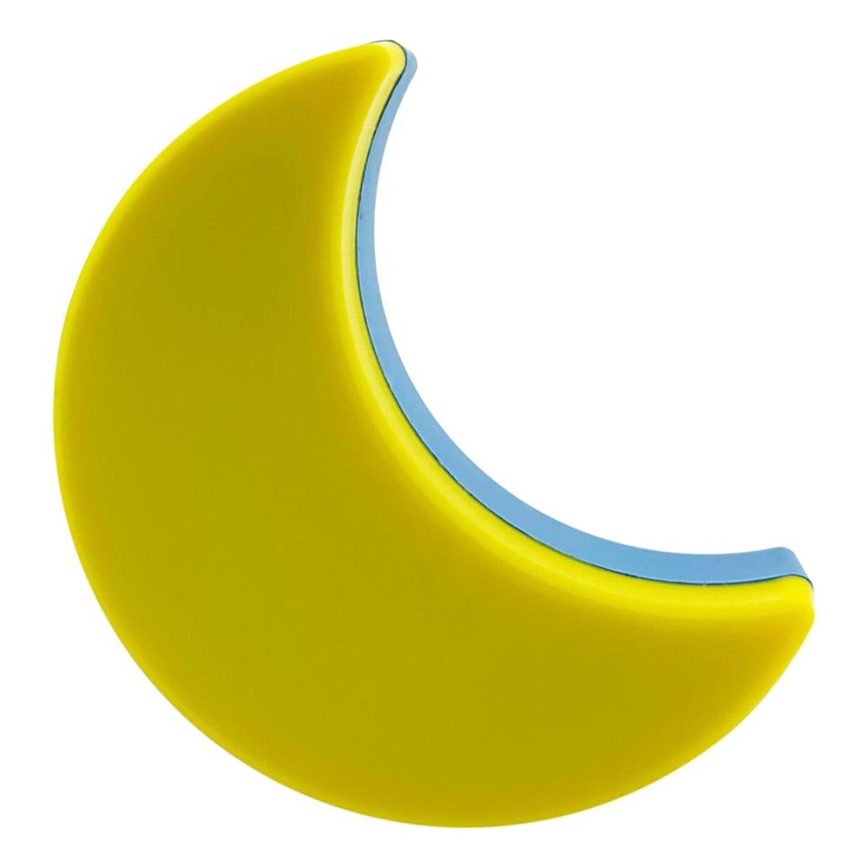 LED Detské nočné svetlo so senzorom súmraku LED/0,5W/230V mesiačik