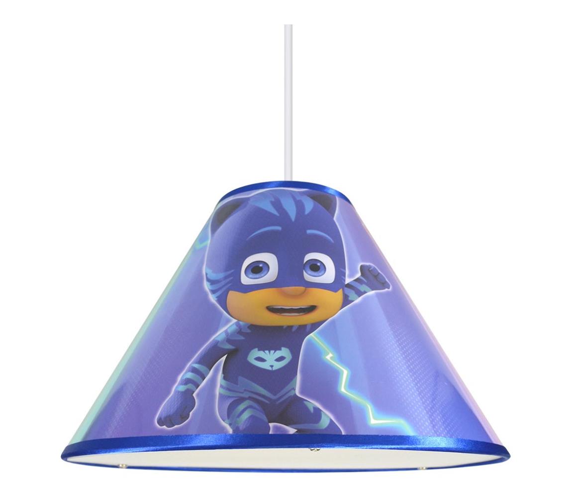 LED Detský luster na lanku PJ MASK 1xE27/40W/230V 8435507802123
