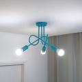 LED Detský prisadený luster OXFORD 3xE27/15W/230V modrý