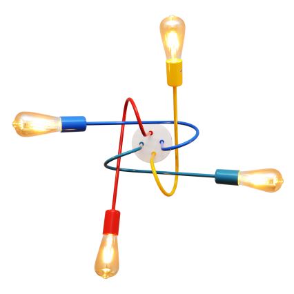 LED Detský prisadený luster OXFORD 4xE27/10W/230V