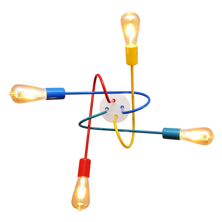 LED Detský prisadený luster OXFORD 4xE27/10W/230V