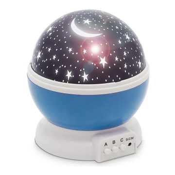 LED Detský projektor 4W/5V/4xAAA