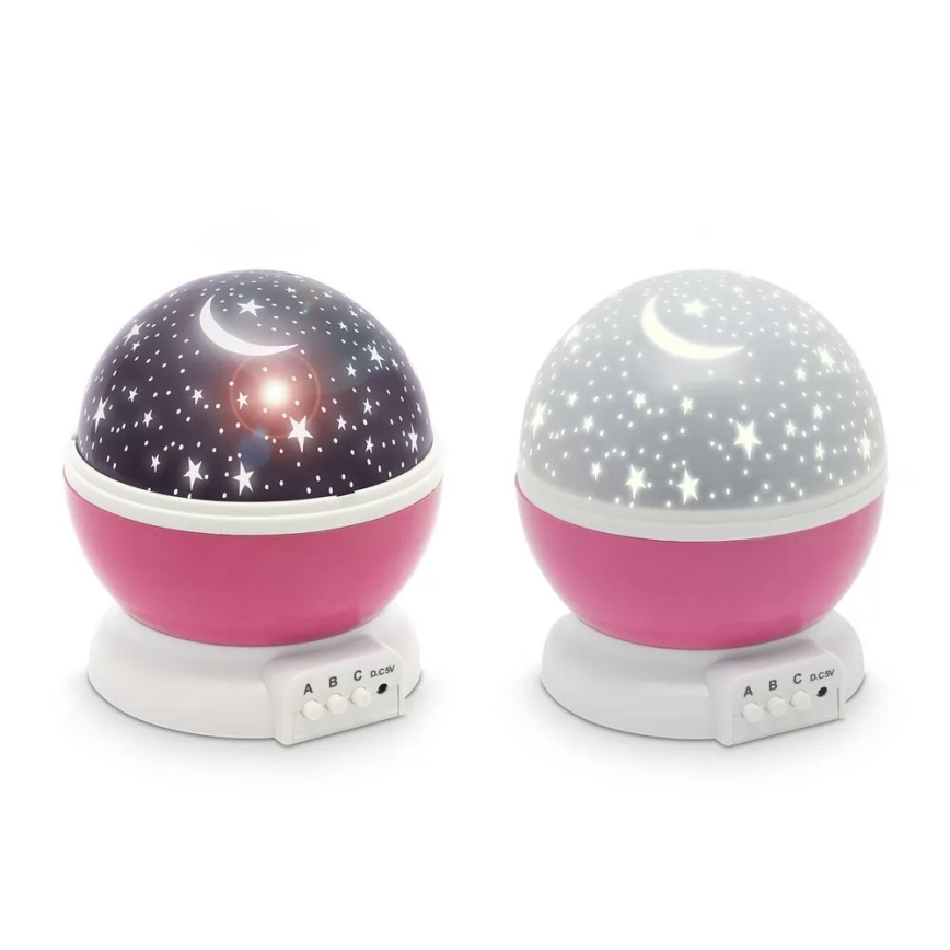 LED Detský projektor LED/4W/4xAAA