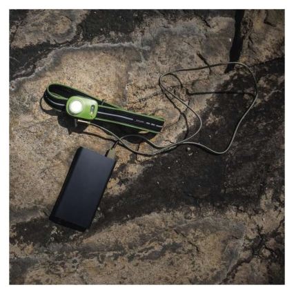 LED dobíjateľná čelovka USB 1600 mAh IPX6