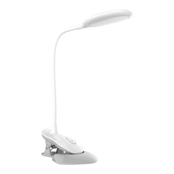 LED Dotyková stmievateľná stolná lampa  s klipom LED/3W/230V