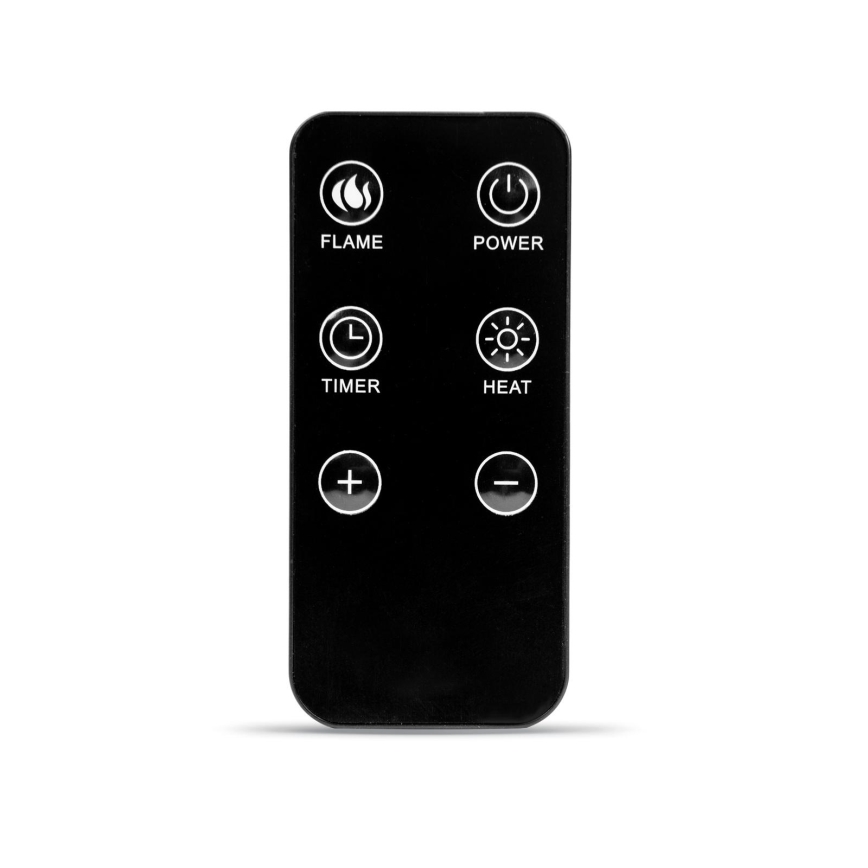 LED elektrický krb s vykurovacou funkciou LED/2000W/230V + diaľkové ovládanie