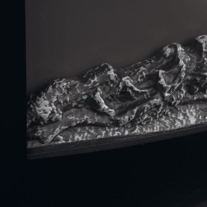 LED elektrický krb s vykurovaním LED/2000W/230V + diaľkové ovládanie