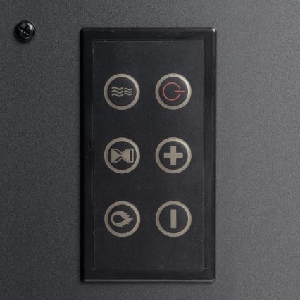 LED elektrický krb s vykurovaním LED/2000W/230V + diaľkové ovládanie