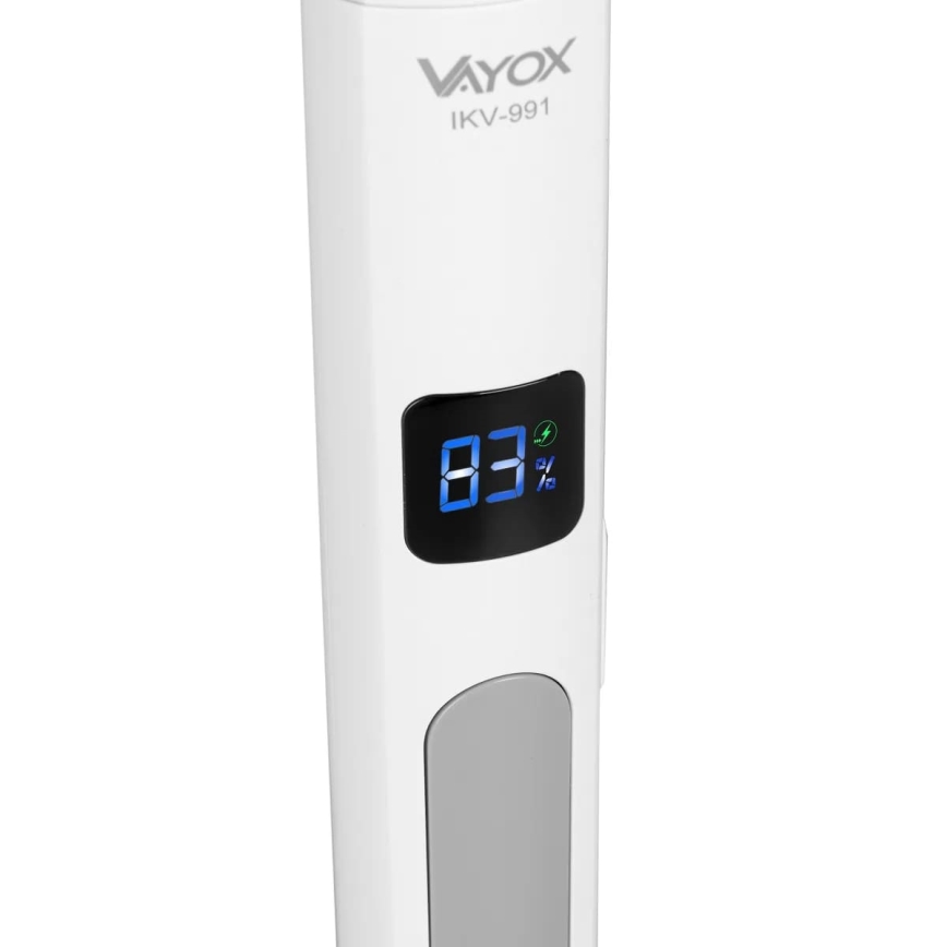 LED Elektrický lapač hmyzu 2v1 s LCD displejom 1200 mAh/5V biela