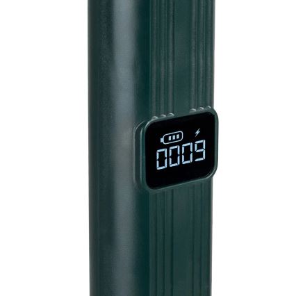 LED Elektrický lapač hmyzu 2v1 s LCD displejom 1200 mAh/5V zelená
