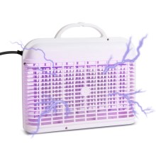 LED Elektrický lapač hmyzu UV/2W/230V biela