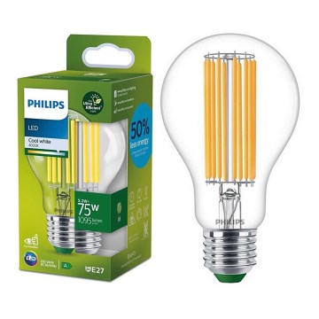 LED filamentová žiarovka Philips A60 E27/5,2W/230V 4000K