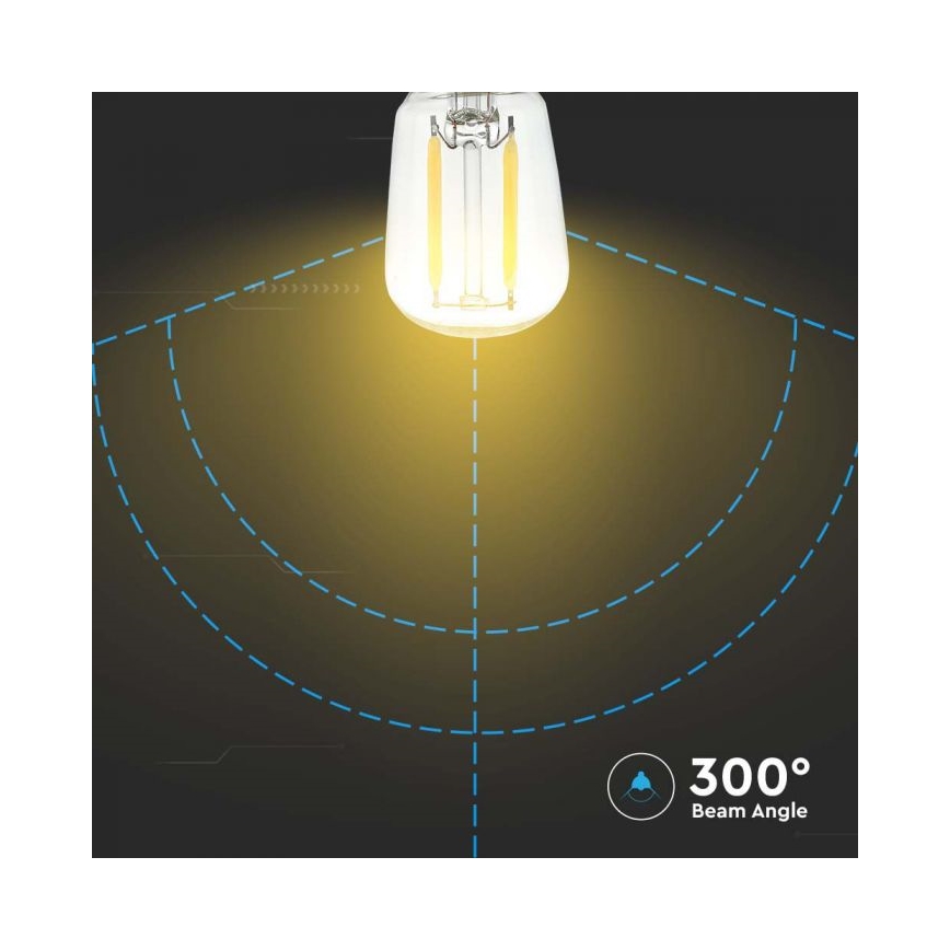 LED filamentová žiarovka ST26 E14/2W/230V 3000K