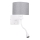 LED Flexibilné svietidlo POLO 1xE27/40W+LED/2W 230V biela