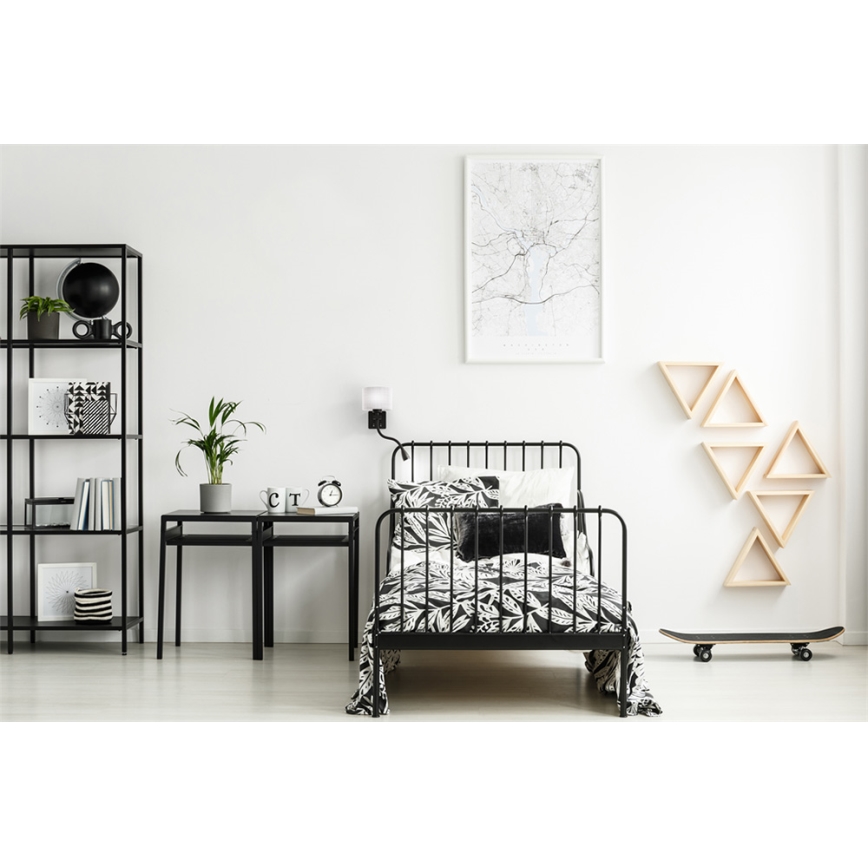 LED Flexibilné svietidlo POLO 1xE27/40W+LED/2W 230V čierna
