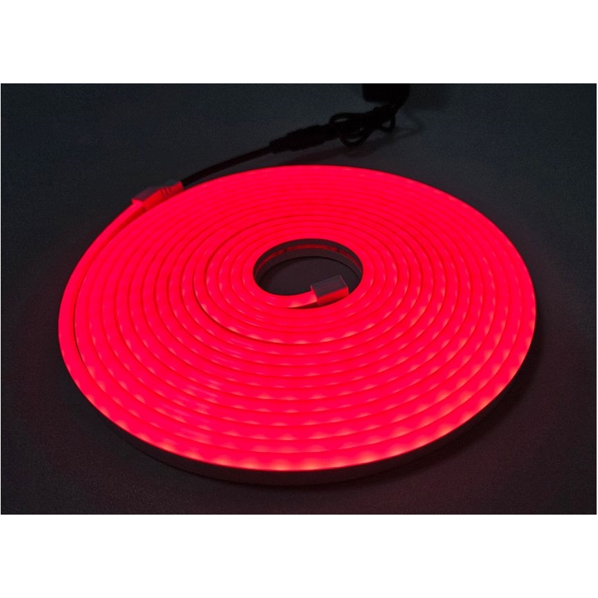 LED Flexibilný pásik NEON LED/10W/230V 5 m IP65 červená