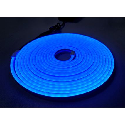 LED Flexibilný pásik NEON LED/10W/230V 5 m IP65 modrá
