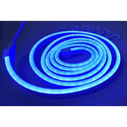 LED Flexibilný pásik NEON LED/5V USB 1,8 m modrá