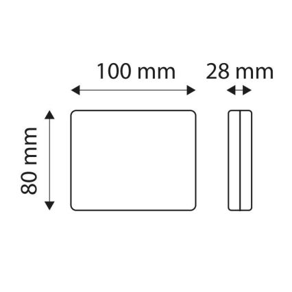 LED Hmlové svetlo SINGLE LED/1,9W/12V IP67 červená