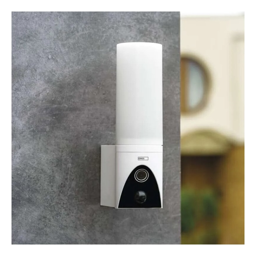 LED Inteligentná vonkajšia kamera so svetlom GoSmart LED/12W/230V IP65 Wi-Fi Tuya biela