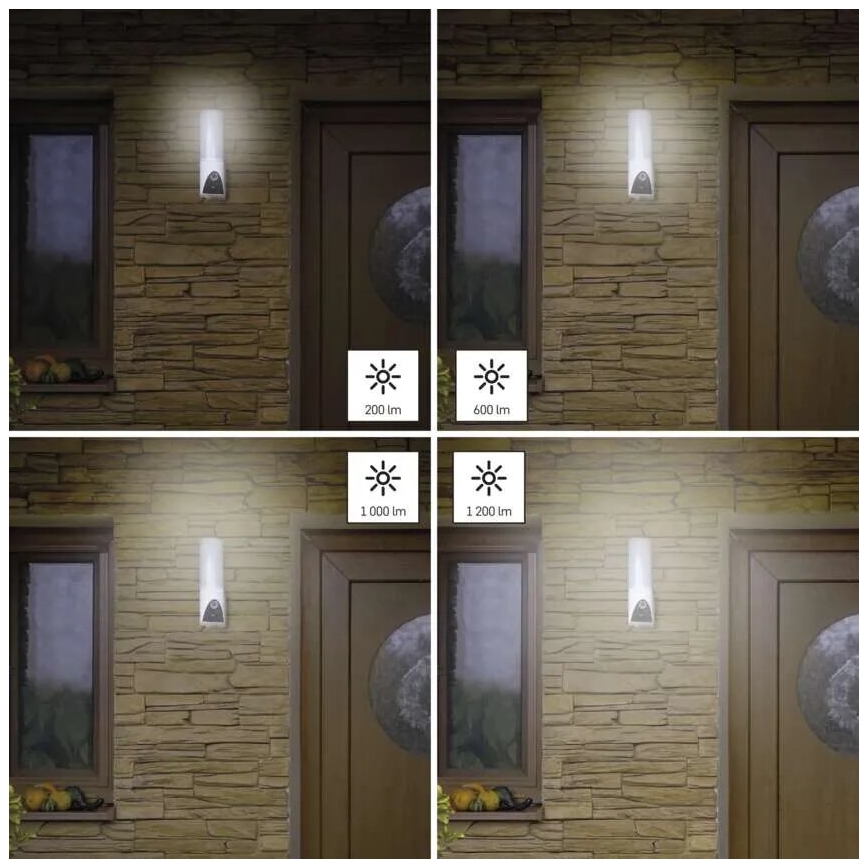 LED Inteligentná vonkajšia kamera so svetlom GoSmart LED/12W/230V IP65 Wi-Fi Tuya biela