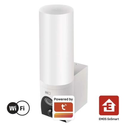 LED Inteligentná vonkajšia kamera so svetlom GoSmart LED/12W/230V IP65 Wi-Fi Tuya biela