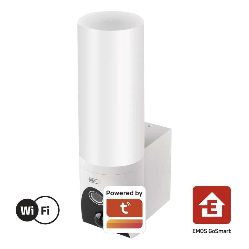 LED Inteligentná vonkajšia kamera so svetlom GoSmart LED/12W/230V IP65 Wi-Fi Tuya biela