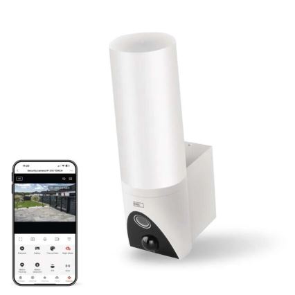 LED Inteligentná vonkajšia kamera so svetlom GoSmart LED/12W/230V IP65 Wi-Fi Tuya biela