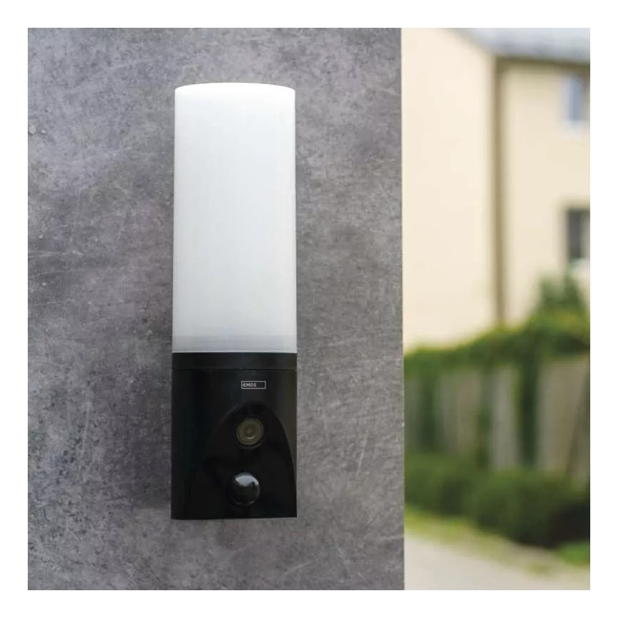 LED Inteligentná vonkajšia kamera so svetlom GoSmart LED/12W/230V 3200K IP65 Wi-Fi Tuya čierna