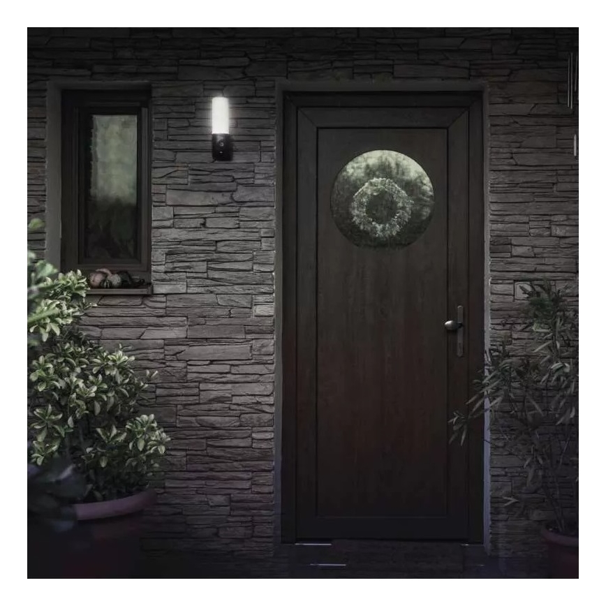 LED Inteligentná vonkajšia kamera so svetlom GoSmart LED/12W/230V 3200K IP65 Wi-Fi Tuya čierna