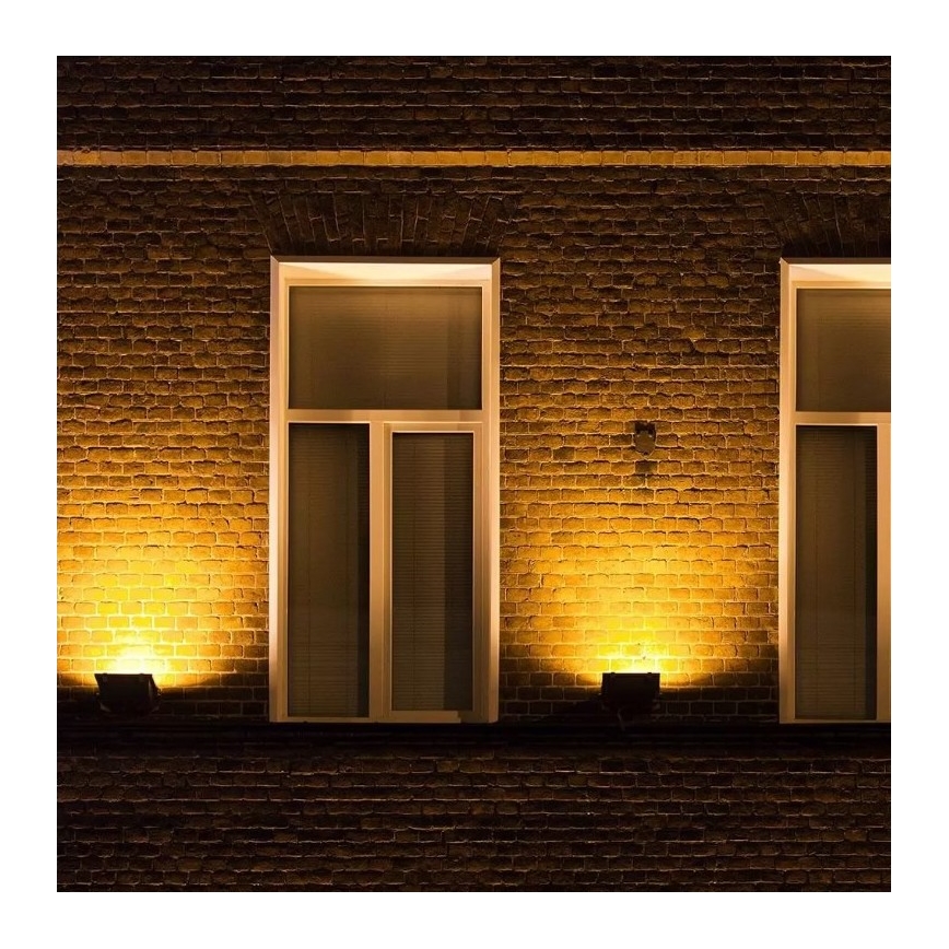 LED Inteligentný stmievateľný RGB reflektor LED/20W/230V IP65 čierna