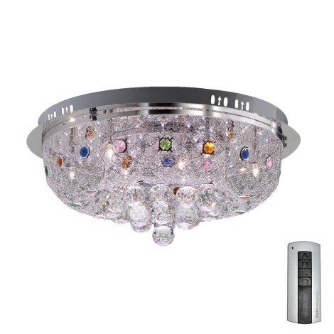 LED Krištáľové stropné svietidlo s diaľkovým ovládačom JELLY 6xG4/20W/230V + LED