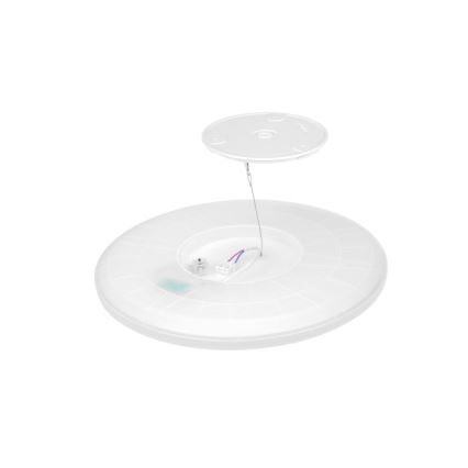 LED Kúpeľňové svietidlo so senzorom pohybu a súmraku NIVERA LED/32W/230V IP54 3000/4000/6000K pr. 42 cm biela + diaľkové ovládanie