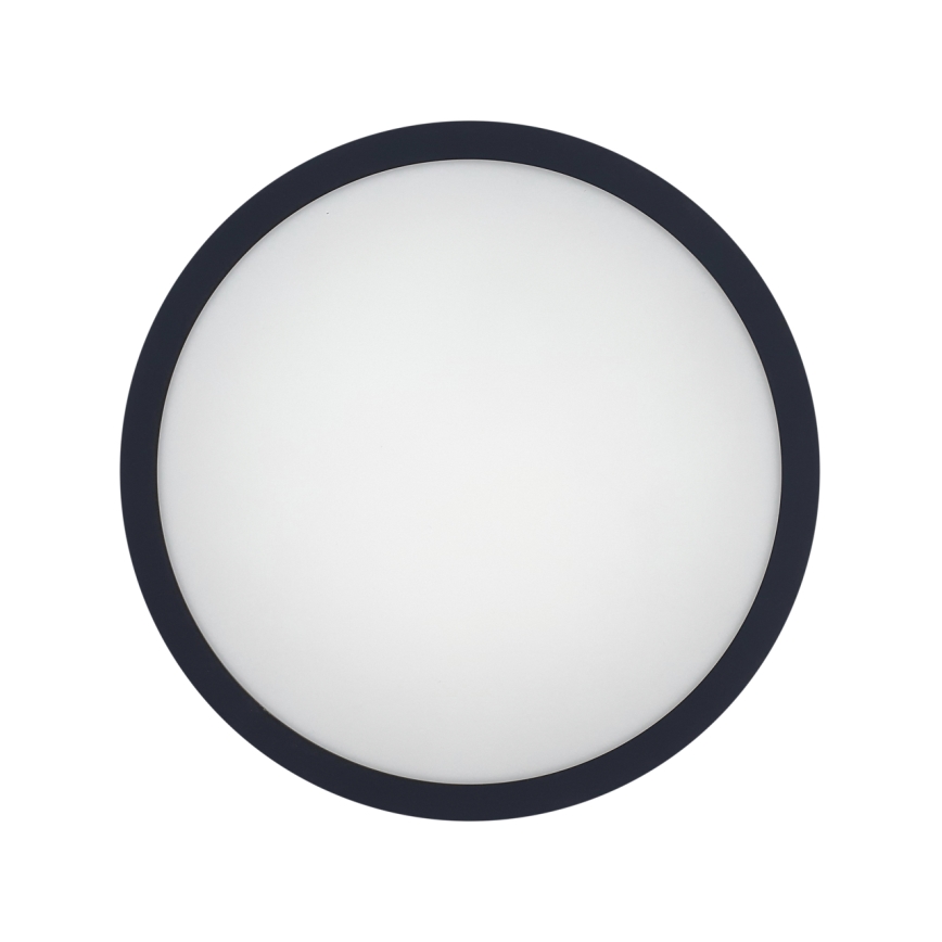 LED Kúpeľňové stropné svietidlo so senzorom ELLÉ LED/24W/230V 3000/4000/6500K pr. 26 cm IP54 antracit