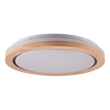 LED kúpeľňové drevené stropné svietidlo LED/24W/230V priemer 39 cm IP44 dub