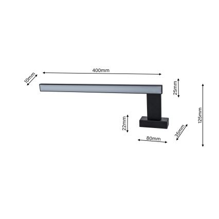 LED Kúpeľňové nástenné svietidlo SHINE 1xLED/11W/230V IP44