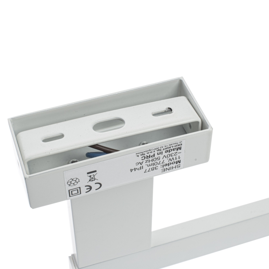LED kúpeľňové nástenné svietidlo SHINE LED/11W/230V 45 cm IP44 biela