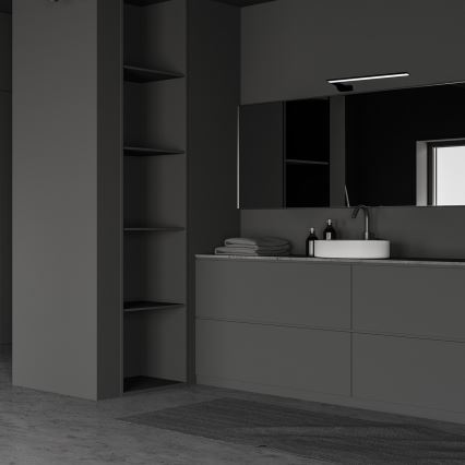 LED kúpeľňové nástenné svietidlo SHINE LED/11W/230V 45 cm IP44 čierne