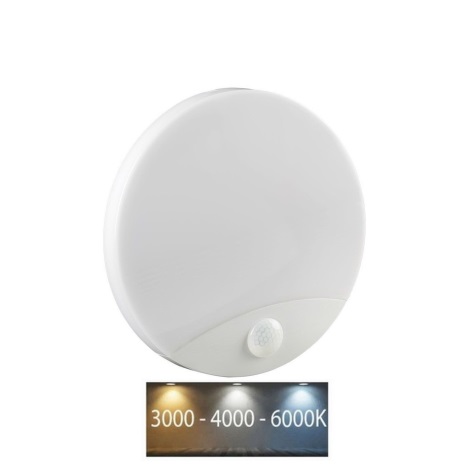 LED Kúpeľňové nástenné svietidlo so senzorom LED/15W/230V 3000/4000/6000K IP44 biela