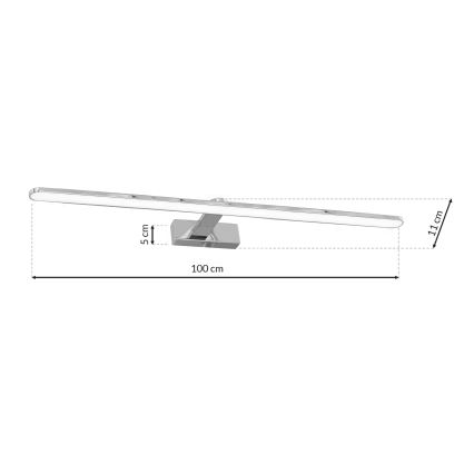 LED Kúpeľňové nástenné svietidlo SPLASH 1xLED/21W/230V IP44