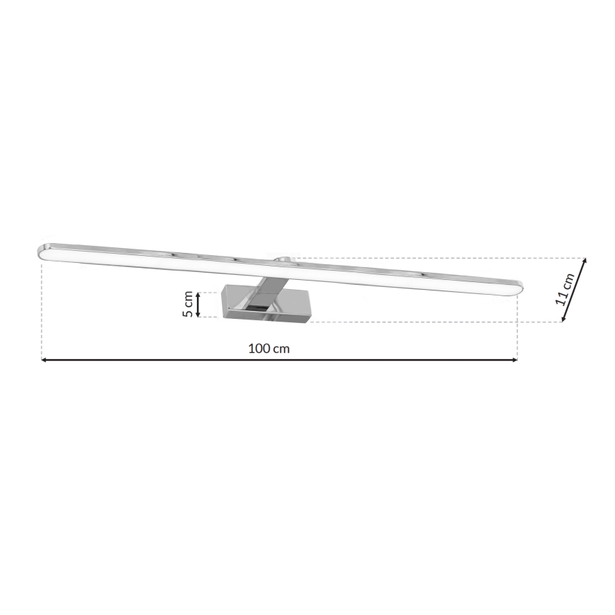 LED Kúpeľňové nástenné svietidlo SPLASH 1xLED/21W/230V IP44