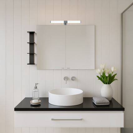 LED kúpeľňové osvetlenie na zrkadlo APA LED/6W/230V 40 cm IP44 lesklý chróm