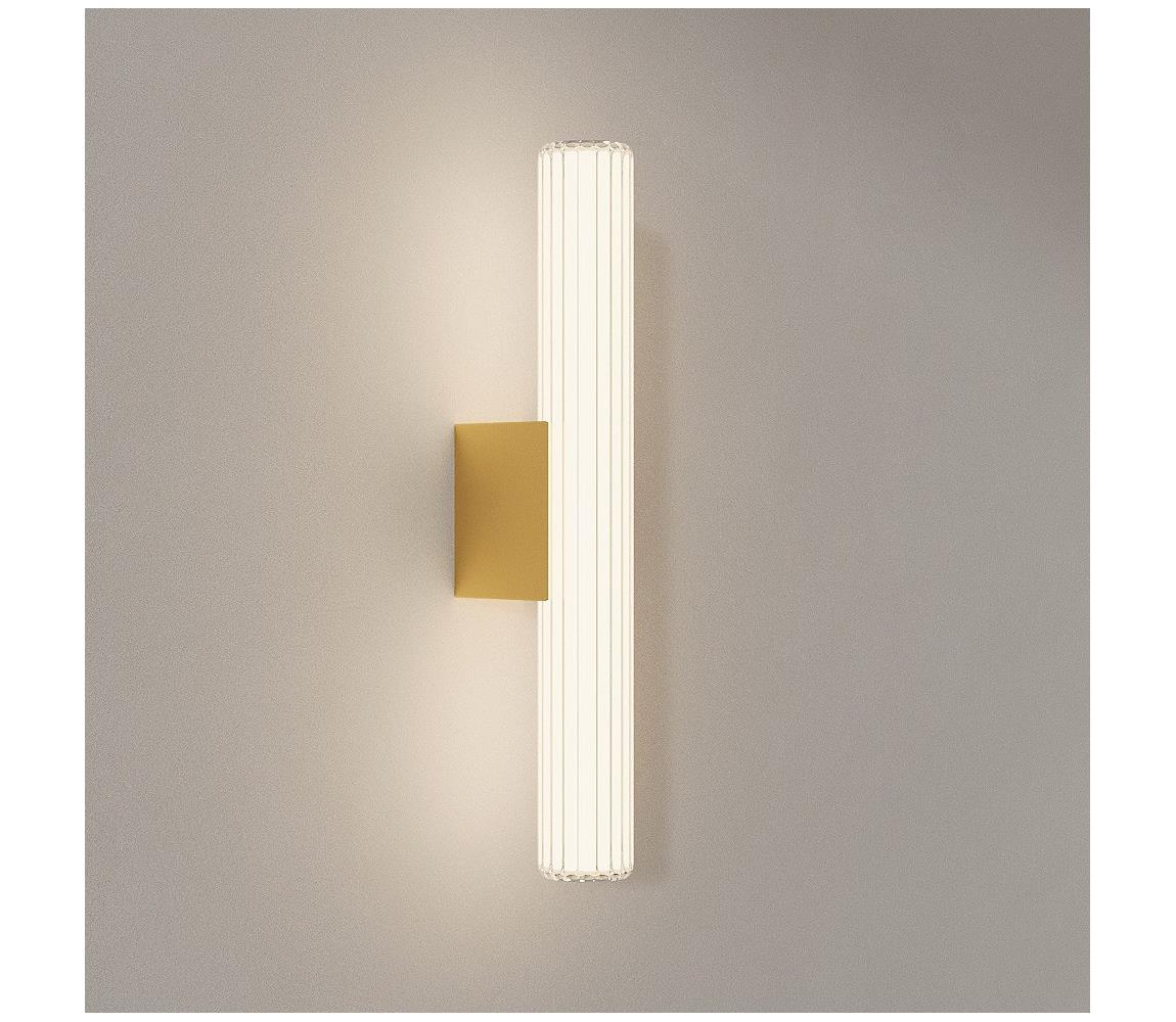 Light Prestige LED kúpeľňové osvetlenie na zrkadlo LINEA LED/8W/230V 3000/4000/6000K IP44 45 cm zlaté LP-0510/1W-45 GD