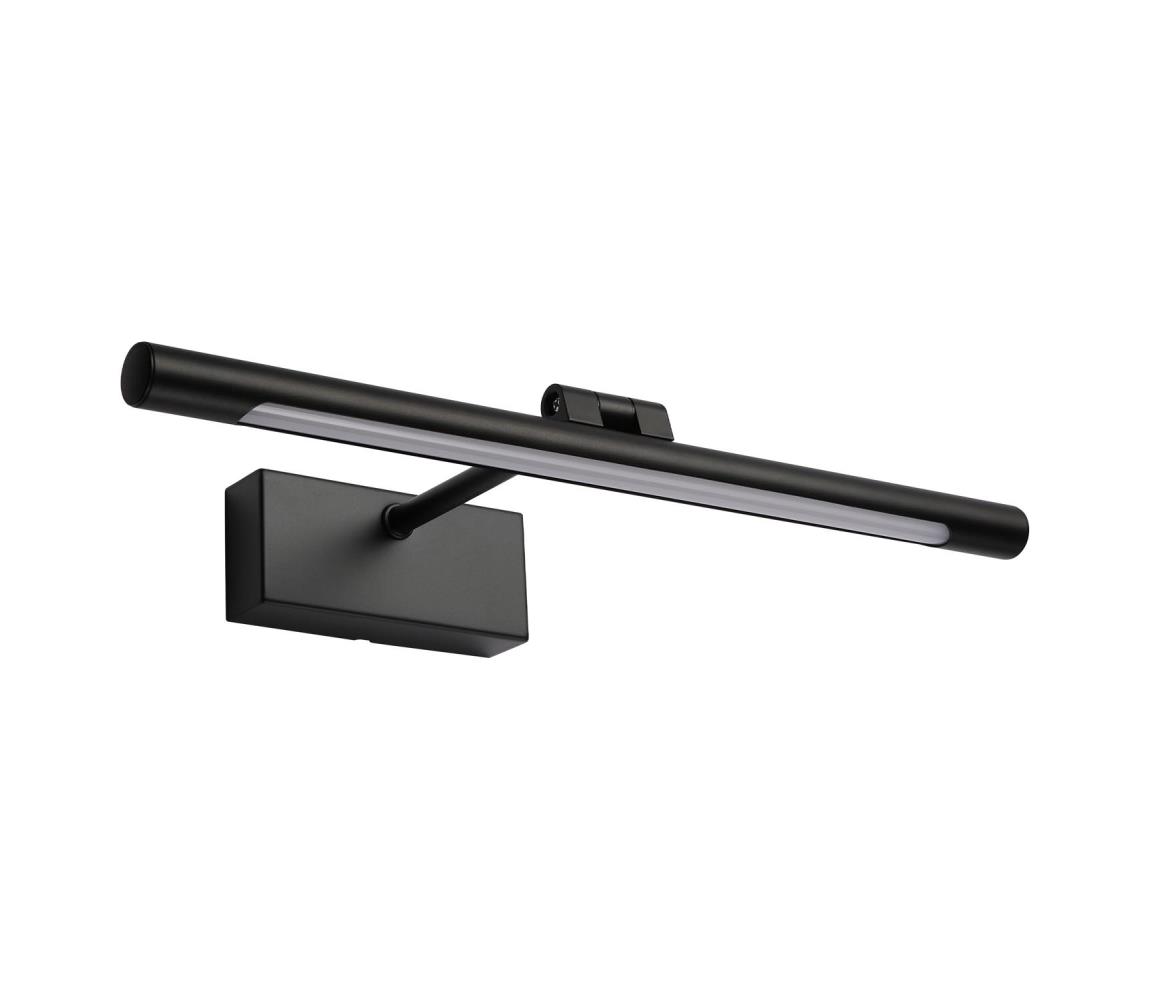 LED kúpeľňové osvetlenie na zrkadlo MIRROR LED/6W/230V 4000K IP44 40 cm čierne KM-4.O/CZARNY