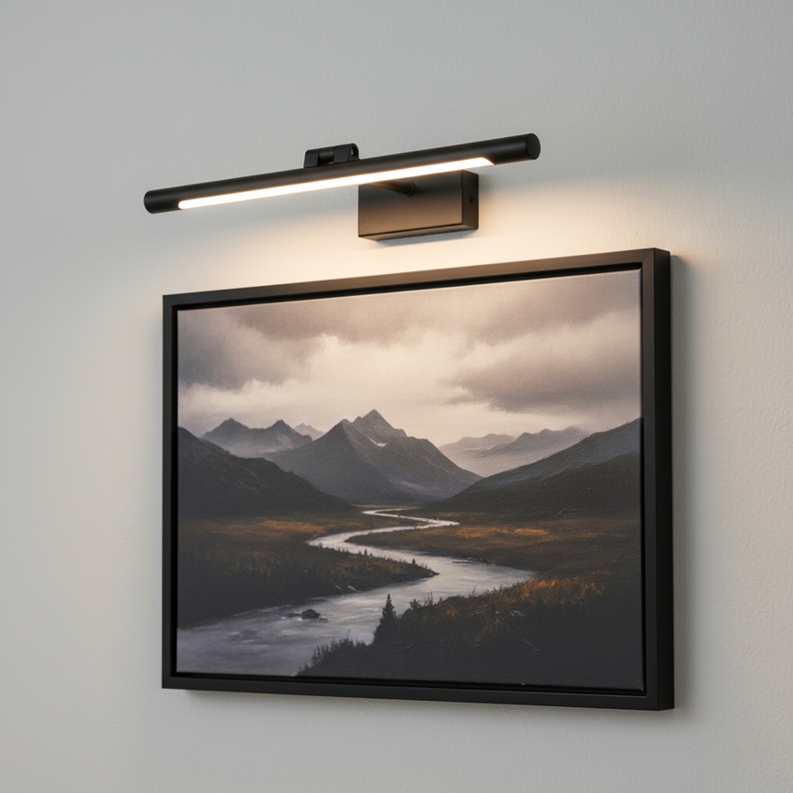 LED kúpeľňové osvetlenie na zrkadlo MIRROR LED/6W/230V 4000K IP44 40 cm čierne