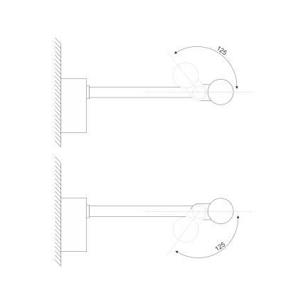 LED kúpeľňové osvetlenie na zrkadlo MIRROR LED/6W/230V 4000K IP44 40 cm čierne