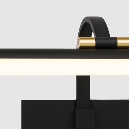 LED kúpeľňové osvetlenie na zrkadlo VINCI LED/12W/230V 40 cm IP44 čierna