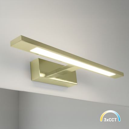 LED osvetlenie zrkadla do kúpeľne KLIMT LED/8W/230V 3000/4000/6000K 40 cm IP44 zlatá