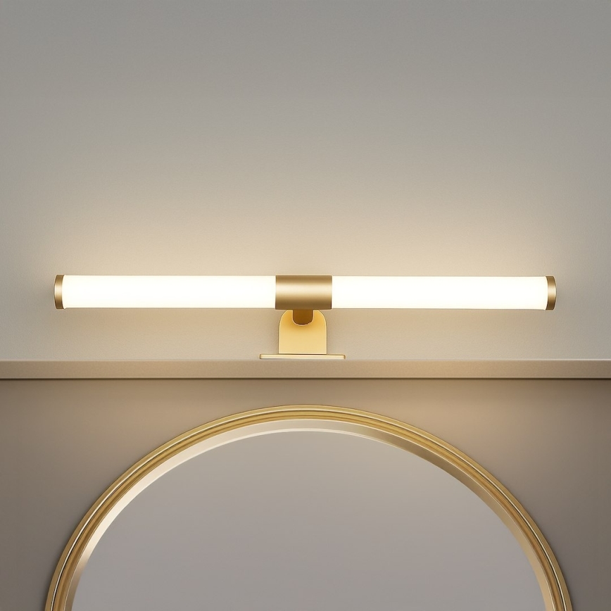 LED Kúpeľňové osvetlenie zrkadla 2v1 APA LED/6W/230V 40 cm IP44 zlaté