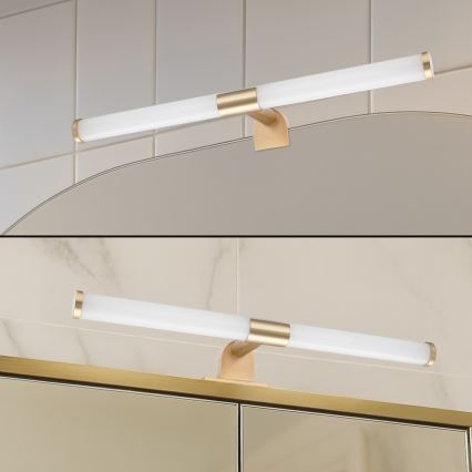LED Kúpeľňové osvetlenie zrkadla 2v1 APA LED/6W/230V 40 cm IP44 zlaté